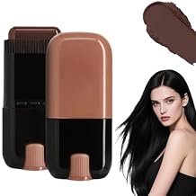 Hair Dye Comb - Hair Dye Stick, BastoN Colorante Capilar, Portable Hair Dyes Comb For Gray Hair Coverage - Waterproof And Sweatproof (Brown)