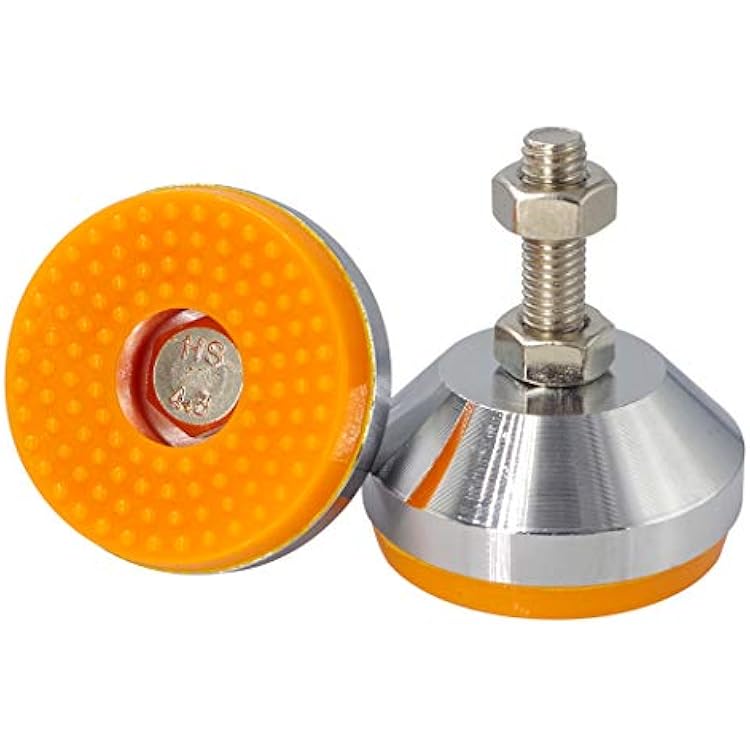 Wolfride 2Pcs Machine Leveling Feet Heavy Duty M10 Thread Adjustable Leg Leveler for Workbench, Machine