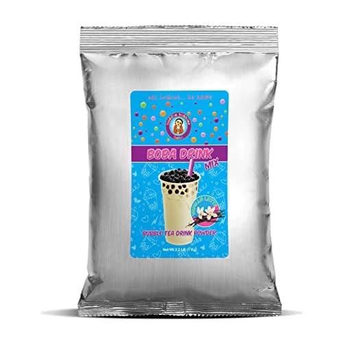 Primium VANILLA BEAN LATTE BobaBubble Tea Drink Mix Powder By Buddha Bubbles Boba 1 Kilo 2.2 Pounds | 1000 Grams