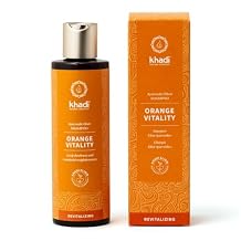 KHADI ORANGE VITALITY Ayurvedic shampoo - vitality & volume - defined curls - against greasy hair - 100% natural & silicone-free -1.69 fl oz