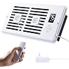 AGPTEK Register Booster Fan for 4 x 10 Register Holes, Quiet Air Vent Fans with 10-Speed, Intelligent Thermostat & Remote Control, Heating Cooling AC Vent Fan for Room Wall Floor Ceiling
