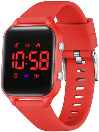 L LAVAREDO Kids Digital Watches for Boys Girls,Waterproof Sport Watch with Pedometer Stopwatch Vibration Alarm for Ages 5-13,No App Fitness Tracker Watch for Kids Teens Birthday Christmas Gifts