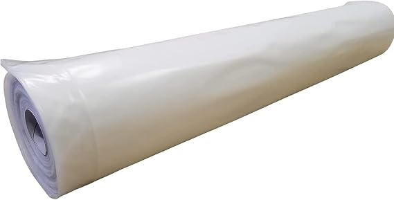 Farm Plastic Supply - Clear Greenhouse Plastic Sheeting - 6 mil - (25' x 40') - 4 Year UV Resistant Polyethylene Greenhouse Film, Hoop House Green House Cover for Gardening, Farming, Agriculture