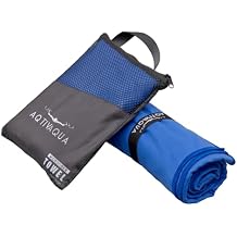 AqtivAqua Quick Dry Towel - Lightweight Microfiber Travel Towel w/Bag - Fast Drying Towel Set for Camping, Beach, Pool, Gym, Backpacking, Sports, Yoga & Swim Use, Hiking (Royal Blue, M:24"x40")
