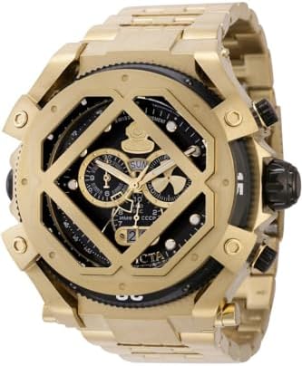 Invicta Mens Pro Diver 55mm Stainless Steel, Cable Quartz Watch, Gold Model: 37174