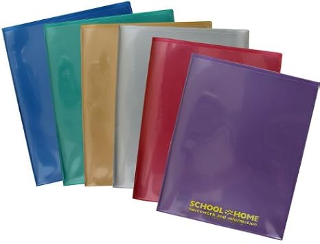 StoreSMART School/Home Folders - Metallic Colors - 30-Pack: 5 of Each Color - Letter-Size Twin Pocket - Durable, Archival Plastic - Made in U.S.A - SH900MCP30ENG