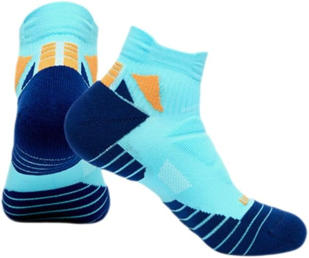 Compression Marathon Running Sock,Cushion Low Cut Socks,Moisture Wicking Athletic Men and Women 3 Pairs