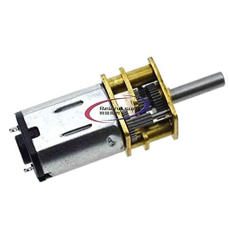 Mini DC N20 3V 6V12V Micro Speed Reduction Gear Motor with Metal Gearbox (3V 15rpm)