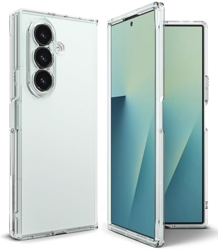 Ringke Fusion for Samsung Galaxy Z Fold 7 Case [Always Look Classy] UV Coating for Scratch & Discoloration Resistant, Shockproof Air Pockets - Clear