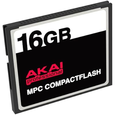 AKAI 16GB CompactFlash CF Memory Card for MPC 500, MPC 1000, and More, Compact Flash Card for Keyboards and Recording Devices - 16 GB