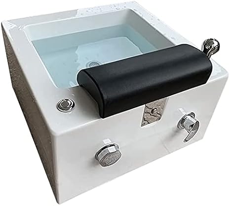 Portable Pedicure Foot Spa Bathtub with Massage Function, Acrylic Chair Shampoo Sink for Home and Salon Use, Enhances Care Relaxation