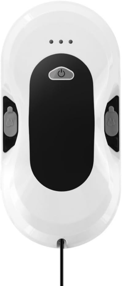 Fully Automatic Dual Water Jet Intelligent Window Cleaning Robot for Windows/Tiles/Glass Doors, Automatic Window Cleaning Robot, with Dual Side Water Jets (White)