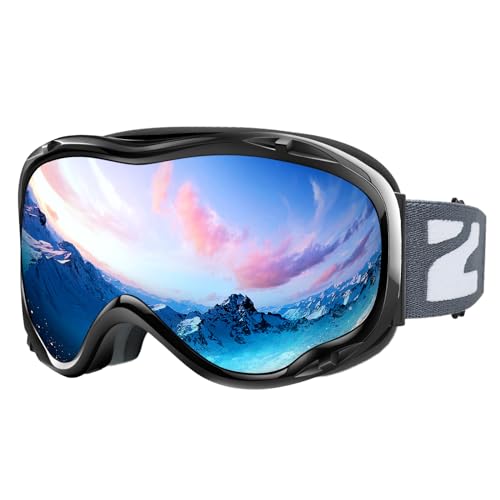 ZIONOR Lagopus B1 Ski Goggles OTG Anti fog Snow Goggles UV Protection Snowboard Goggles for Men Women Adult Youth