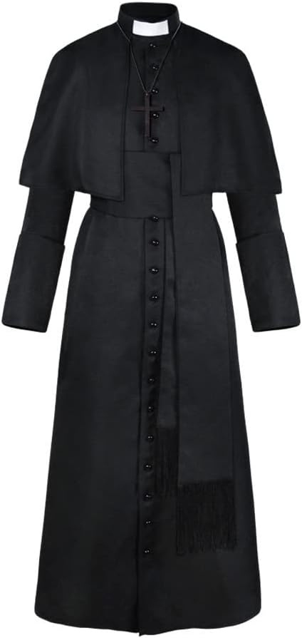Men's Cassock Robe Choir Minister Clergy Pulpit Liturgical Church Robe four colors
