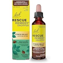 RESCUE Bach Remedy- Chocolate Peppermint Flavor- Stress Relief- Homeopathic- Flower Essences- 20mL