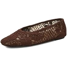 Mesh Ballet Flats for Women Crochet Detail Stylish Pointed Toe Comfortable and Breathable Shoes Cute and Elegant Design