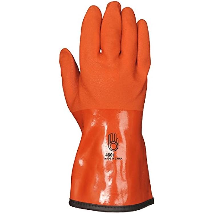 Bellingham SB4601S Snow Blower Insulated Gloves, 100% Waterproof Double-Dipped PVC Coating, Flexible to -4 Fahrenheit, Small