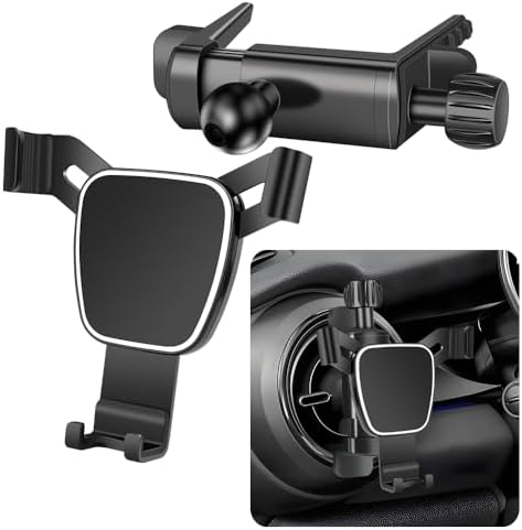 Car Phone Mount Holder For Mini Cooper 2002-2012,Hardtop 2013-2024,Convertible 2013-2024,Clubman 2008-2014,Countryman 2011-2016 Coupe Paceman Roadster Auto Accessories Interior Circular Air Vent case