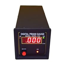 Digital Pirani Gauge Indicator Micron HVAC (High Vacuum Range: 999 mBar to 0.001 Bar) with Single Head Gauge for Vacuum Pumps, Alongwith Factory Calibration Certificate