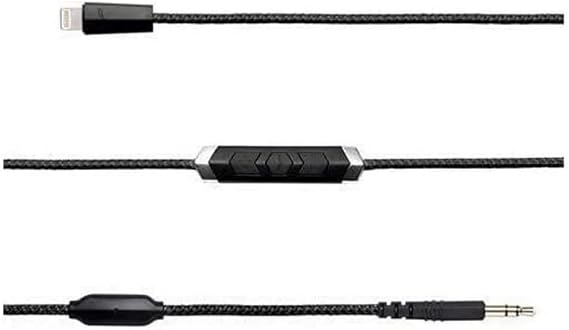 V-MODA Speakeasy DAC/AMP 3-Button Lightning Cable - Black, One size