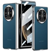 Case for Huawei Mate X6, Luxury Plating Protection Cover Built-in Screen Protector Super Slim Anti-Fall Full Coverage Hard Case,Blue,Mate X6