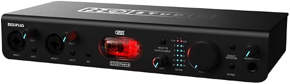 MIDIPLUS Studio Valve 24bit/192kHz 2IN/2OUT Tube-driven USB Audio Interface