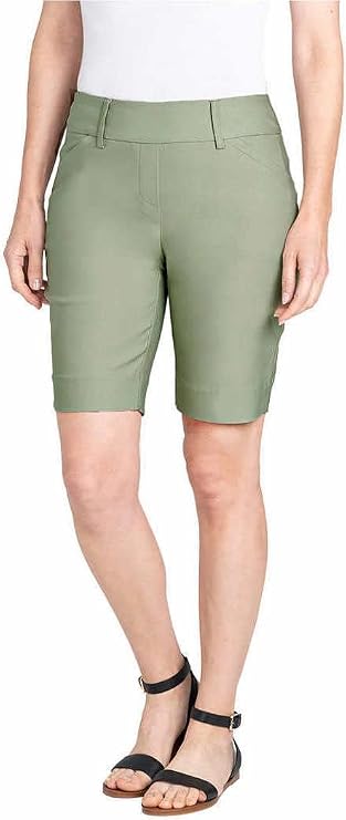 Hilary Radley Womens Midweight Bermuda Pull-On Short