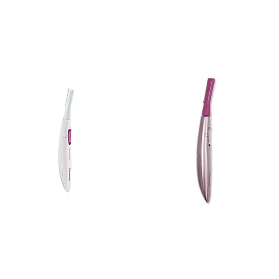 Panasonic Full Body Hair Removal for Women, Portable Sleek Design, Gentle for Bikini, Underarm, Legswith Facial Hair Trimmer for Women ES2113PC, with Pivoting Head and Eyebrow Trimmer Attachments