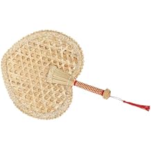 STOBAZA Woven Summer Hand Fan Manual Wheat Straw Decorative Fan Portable Handheld Fan for Weddings Home Decor Beach Outings Tropical Parties