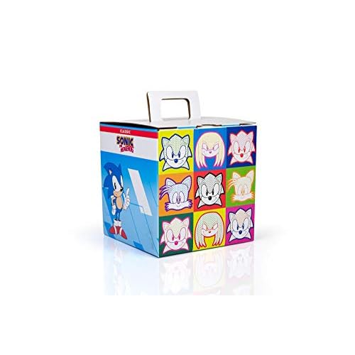 JUST FUNKY Sonic The Hedgehog Classic Pop Comic Collector Looksee Mystery Gift Box | 5 Themed Toy Collectibles | Lanyard, Pin, Wall Art & More