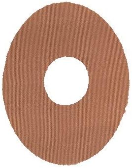 Medical Adhesive Oval Patch Beige- 1"x1" Hole 30 Pack