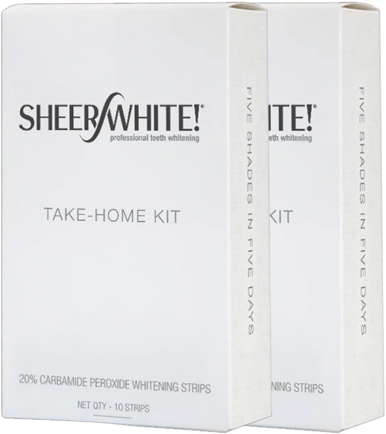 Sheer White Teeth Whitening Strips Double Pack