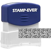 Stamp-Ever Pre-Inked Security Block Stamp, Blue