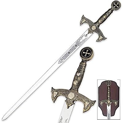 Knights Templar Sword with Plaque