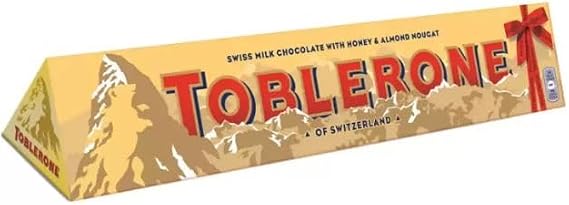 Toblerone Swiss Milk Chocolate - 750g Big Bar | 30 Portions, 25g Each Iconic Triangle | Honey & Almond Nougat Bar - Creamy and Delicious Gift Hamper, Christmas,Birthday,Easter Gift Sold By Swiss+