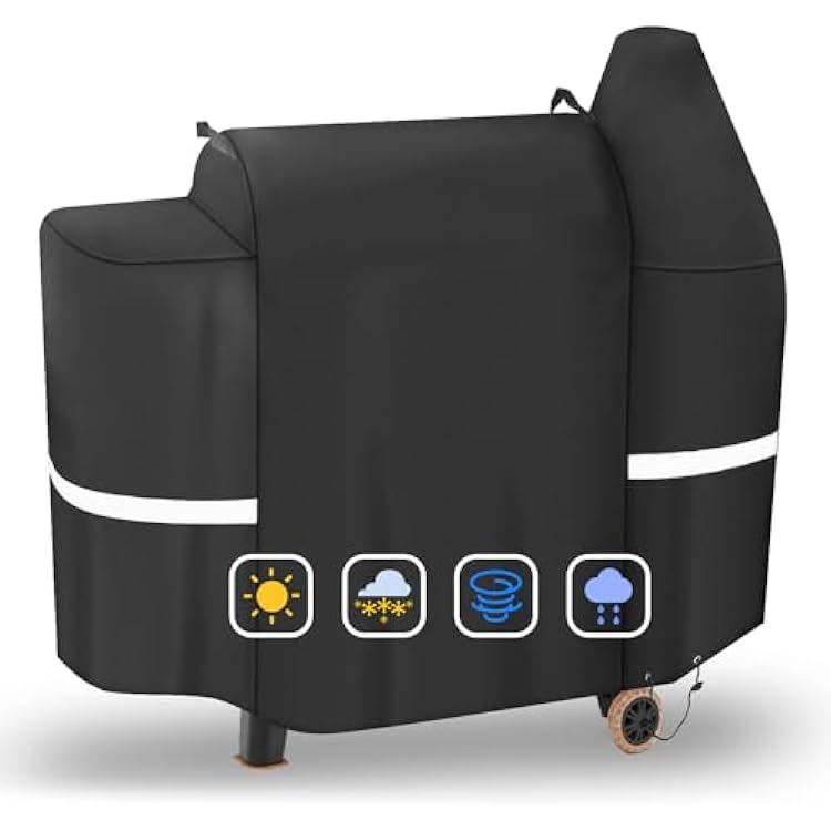 Grill Cover for Pit Boss Pro Series 850, 820 Wood Pellet Grill, 600D Heavy Duty Smoker Cover for 820D 820FB 820D3 820SC 820XL Z Grill 700 Series, All Weather Protection Waterproof BBQ Grill Cover