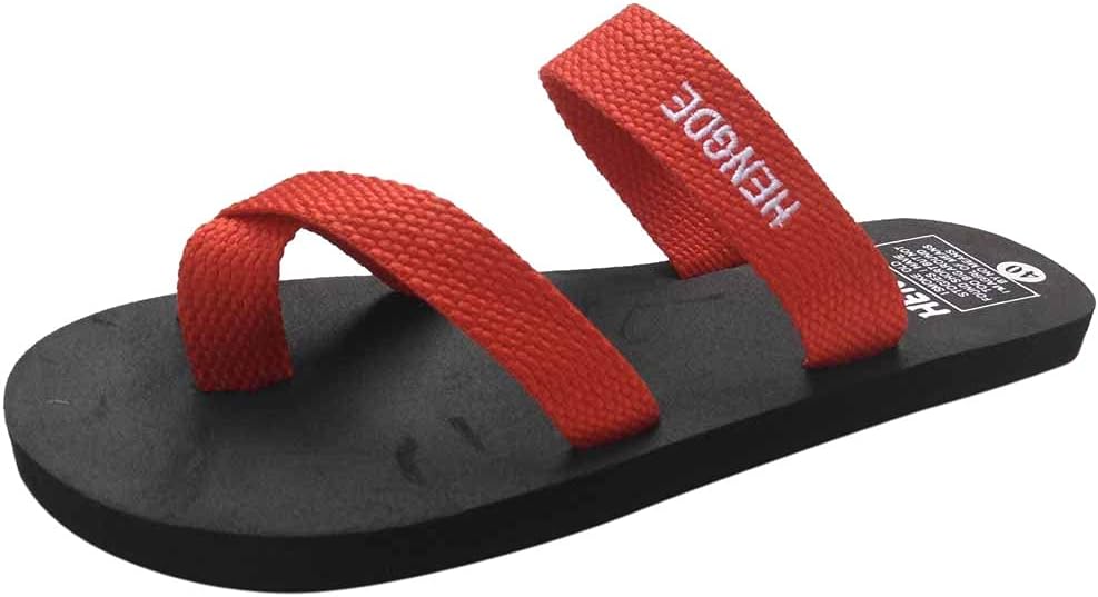 AnFeng Womens Flat Sandals Summer Beach Flip Flops Casual Slip on Comfortable Thong Slippers