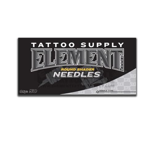 Element Tattoo Supply Long Bar Tattoo Needles Box of 50#1203RS 3 Round Loose Shader