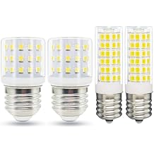 KEI D34L Refrigerator Bulb Replacement ac 100-265v 3.5w E26 LED 2-Pack/ E17 LED kei d28m kel 2815 ac100-265v 3.8w d28k 4w kel2812 Freezer Bulb White Light 2-Pack