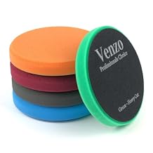 6 Inch Buffing Polishing Pads Kit, 5 Pcs Foam Pads for 150mm Backing Plate, Cutting Polishing & Waxing Pads for RO/DA/GA Car Polisher