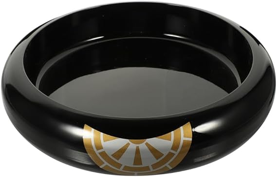 Round Sushi Plate 13.38X2.75In Japanese Style Sashimi Serving Tray Food Display Dish Decorative Sushi Platter for Home Dining and Entertaining