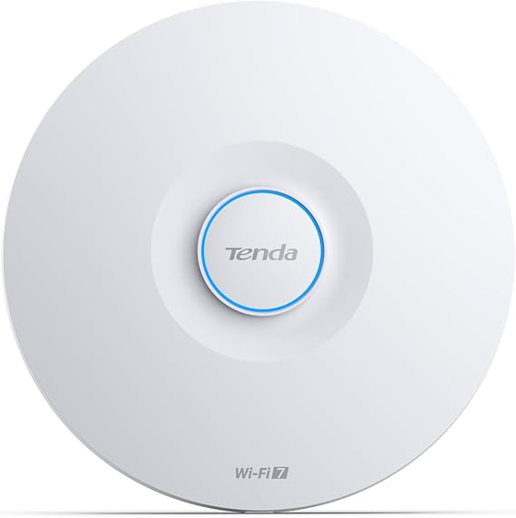 Tenda BE5010 WiFi 7 Wireless Access Point | Ceiling Mount Access Point for Business Network | 2.5G PoE+ Port & 1G LAN Port | DC Adapter Included | Cloud Managed | WPA3 | VLAN | Seamless Roaming (i36)