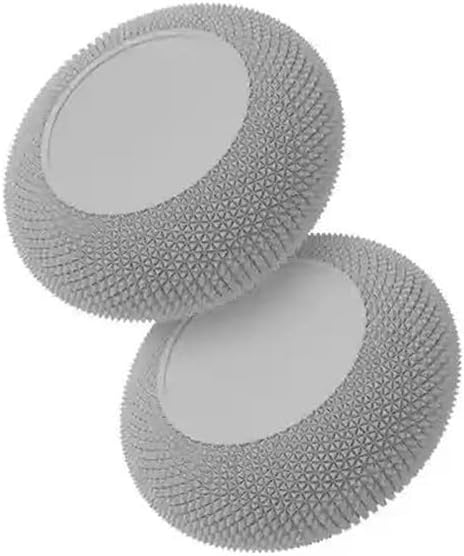 Compatible Custom Silicone Joystick Caps for FLYDIGI Gamepad - Compatible with XBOX/VADER/APEX/Arctic Wolf/FLYDIGI All Series Genuine Accessories Parallel Import Goods 1 Pair Silver
