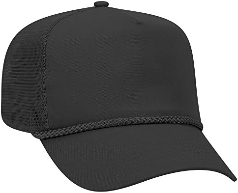 OTTO Cotton Blend Twill 5 Panel Pro Mesh Back Trucker Hat