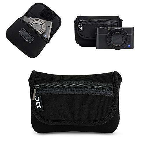JJC Compact Camera Case Travel Pouch Sleeve for Canon G7X G9X G5X SX740 SX620 Sony ZV-1 II ZV1 ZV-1F ZV1F RX100 VII VI VA IV Olympus TG-7 TG-6 TG-5 TG-4 Fuji XP140 XP130 XP90 Ricoh GR IV III II & More