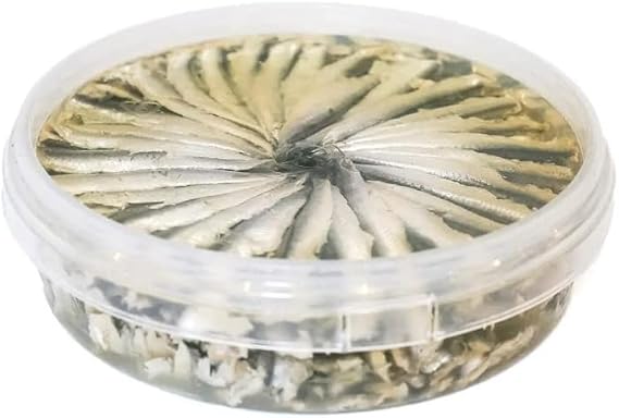 Marinated White Anchovies with Garlic 1kg – Premium Boquerones in Oil & Herbs, Ready to Eat, Authentic Mediterranean Seafood