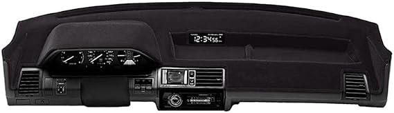 Coverking Dash Cover Mat Pad Custom Designed for Select Land Rover LR3 Dashboards: Velour Material, Black