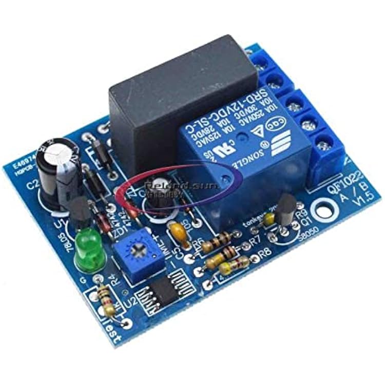 Timer Relay Module AC 220V Adjustable Timer Delay Switch Turn On Off Time Relay Module for Control Voltage 0-10Min