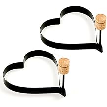 Norpro Nonstick Heart Pancake/Egg Rings, Set of 2