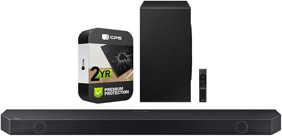 Samsung HW-Q900C/ZA Q-Series 7.1.2 ch. Wireless Dolby Atmos Soundbar with Q-Symphony Bundle with 2 YR CPS Enhanced Protection Pack